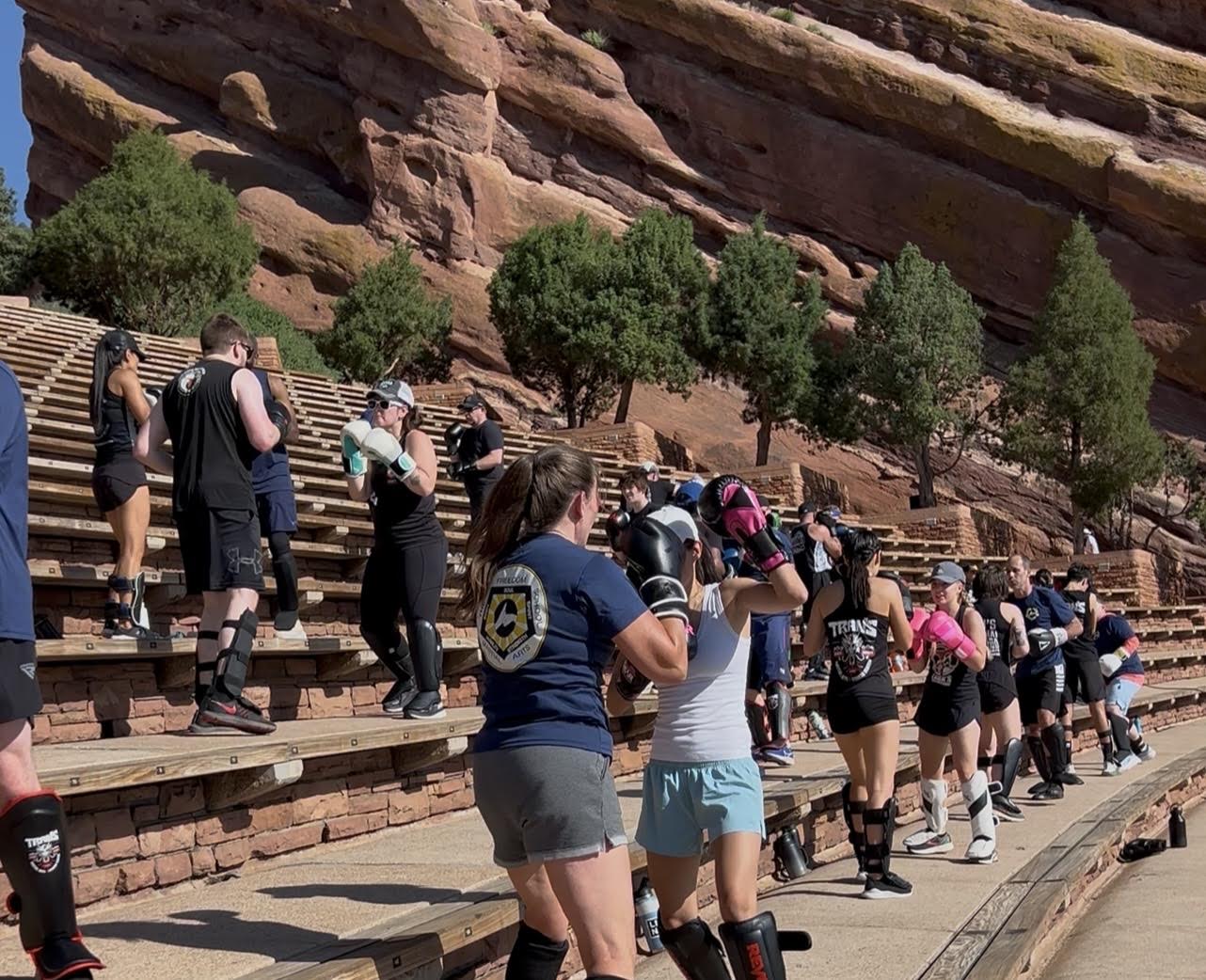 TMA Muay Thai outdoor training at Red Rocks